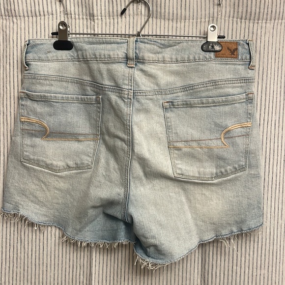 High Rise Denim Cutoff Shorts - Picture 2 of 4